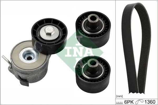 Set curea transmisie cu caneluri Schaeffler INA 529 0404 10