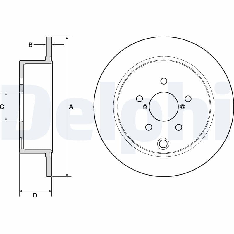 Disc frana DELPHI BG4776C