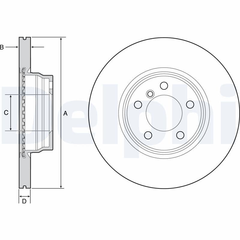 Disc frana DELPHI BG4458C