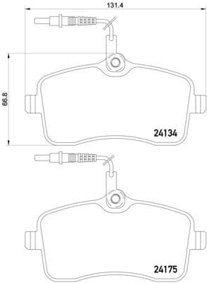 set placute frana,frana disc BREMBO PRIME LINE P 61 109