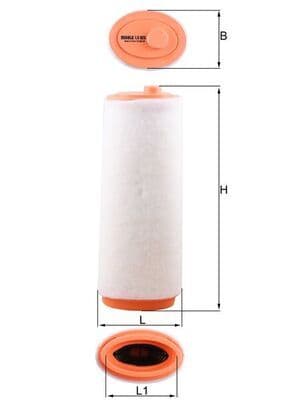 Filtru aer MAHLE LX 823