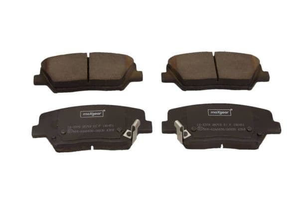 set placute frana,frana disc MAXGEAR 19-3378