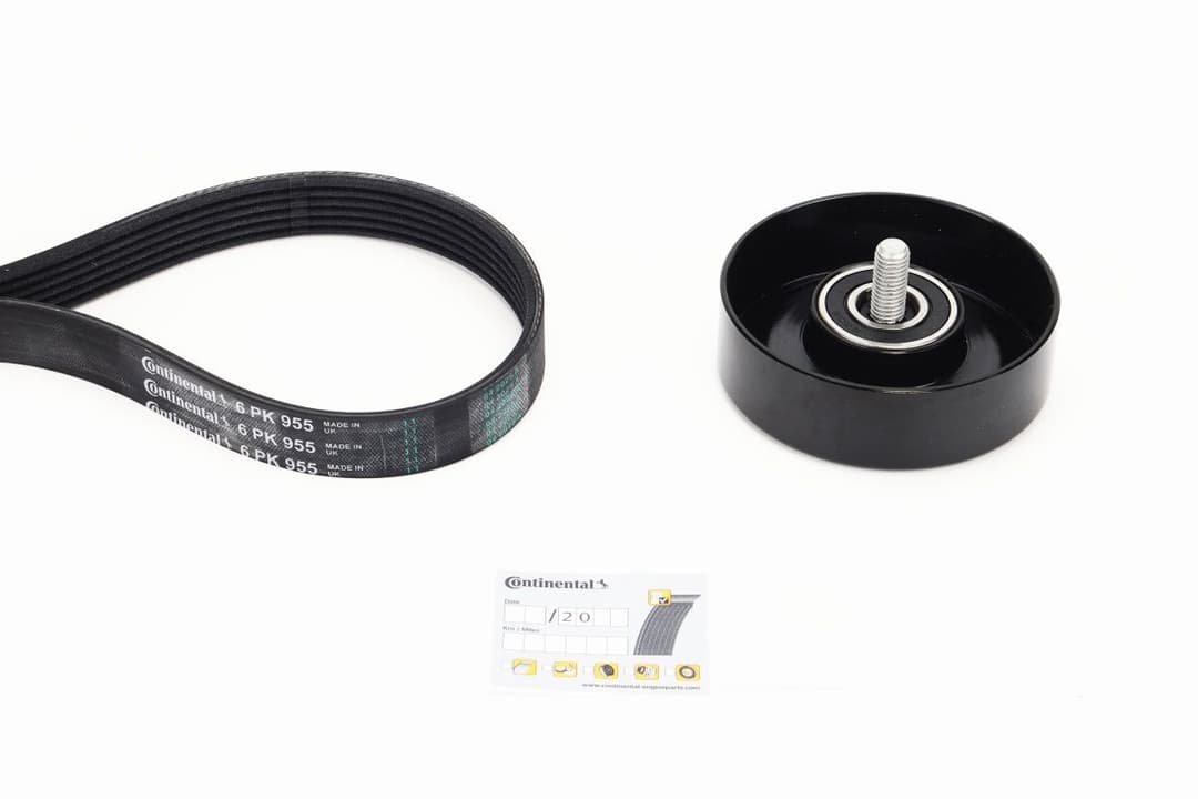 Set curea transmisie cu caneluri CONTINENTAL CTAM 6PK955K1