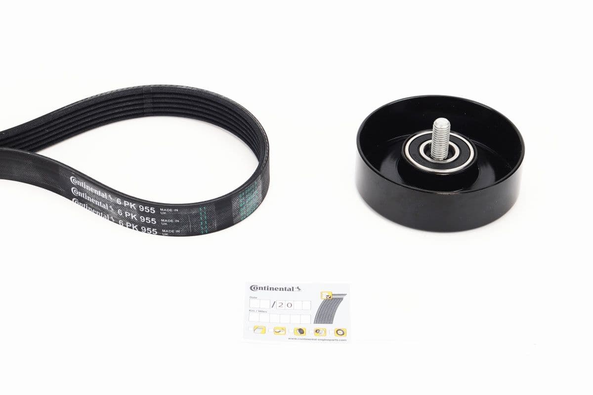 Set curea transmisie cu caneluri CONTINENTAL CTAM 6PK955K1