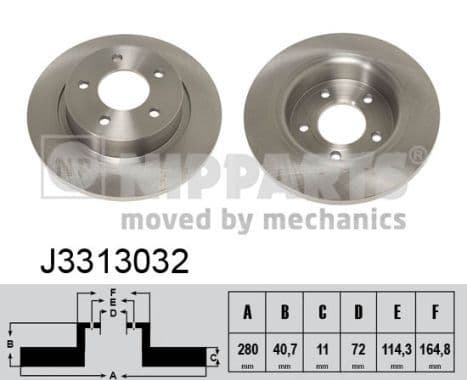 Disc frana NIPPARTS J3313032