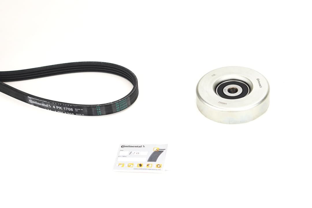 Set curea transmisie cu caneluri CONTINENTAL CTAM 4PK1708K1