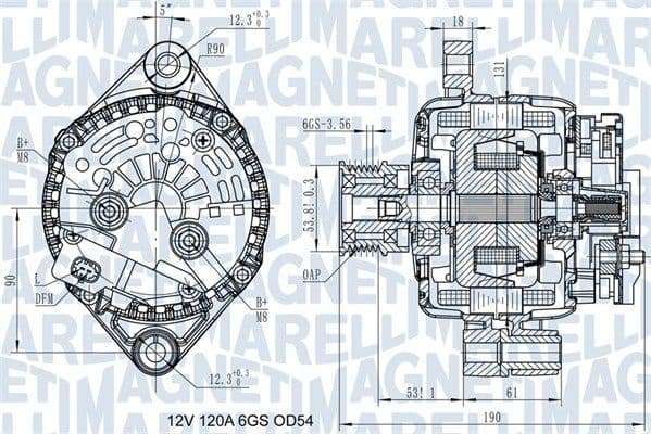 Generator / Alternator MAGNETI MARELLI 063732045010