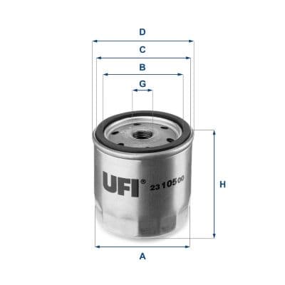 Filtru ulei UFI 23.105.00