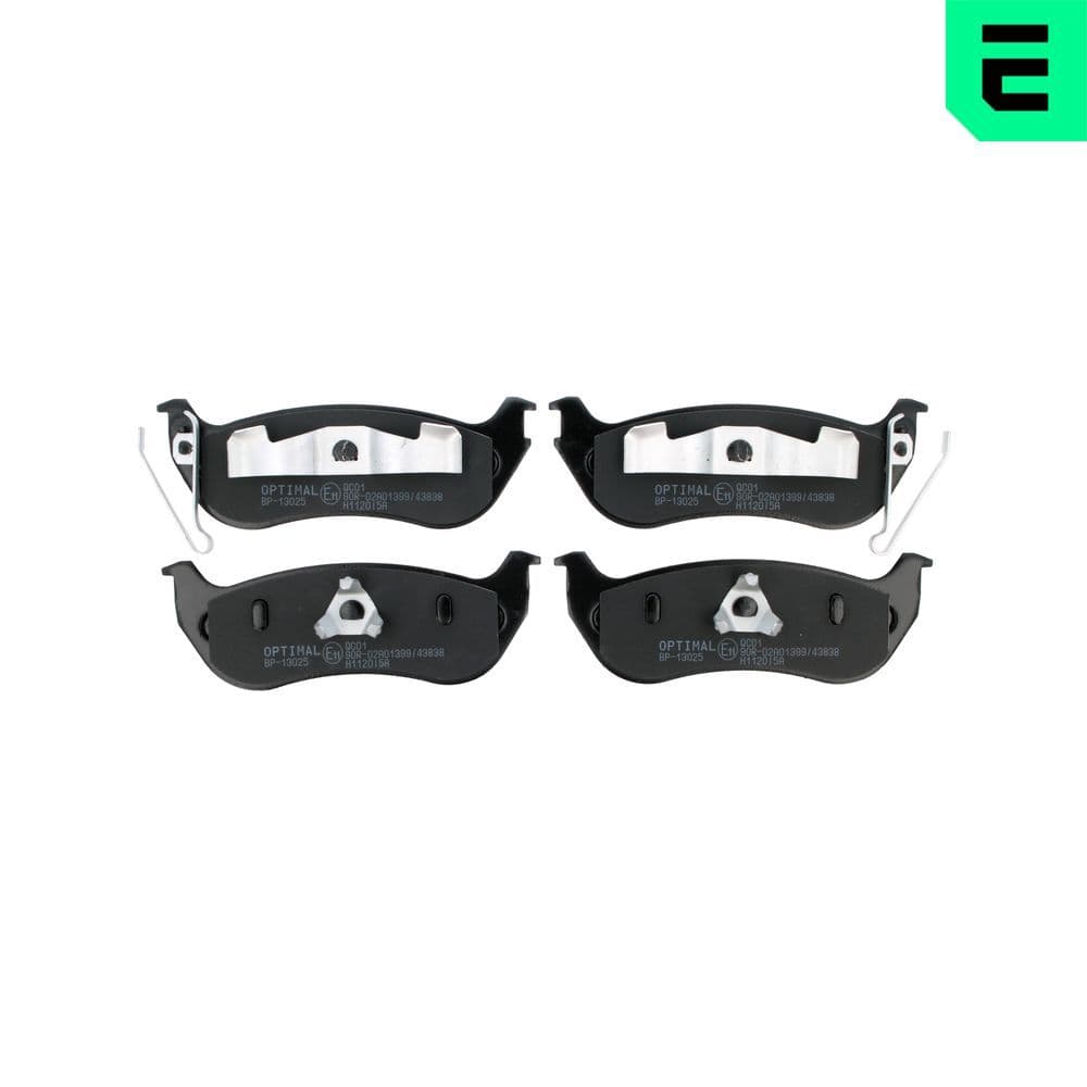 set placute frana,frana disc OPTIMAL BP-13025