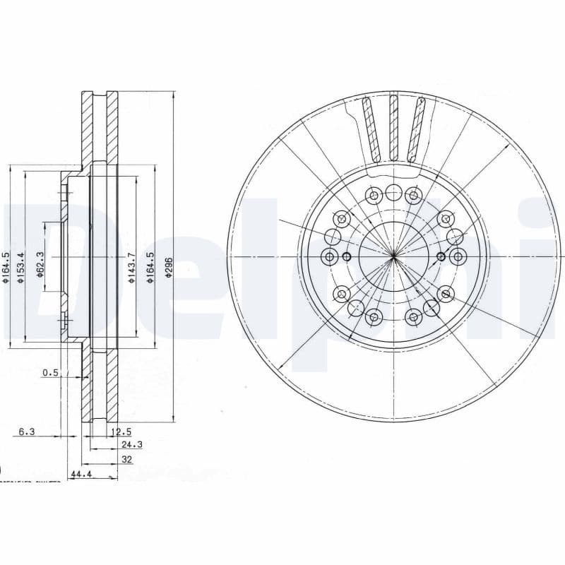 Disc frana DELPHI BG2829