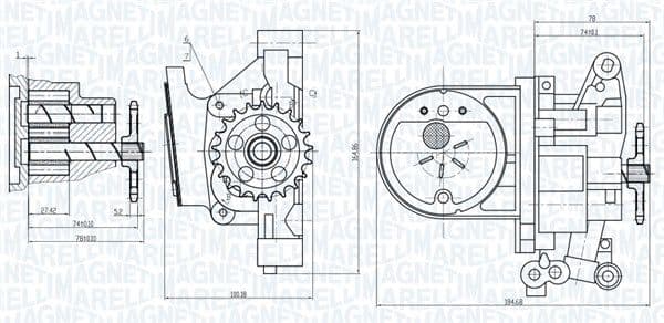 Pompa ulei MAGNETI MARELLI 351516000027