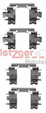 Set accesorii, placute frana METZGER 109-1257