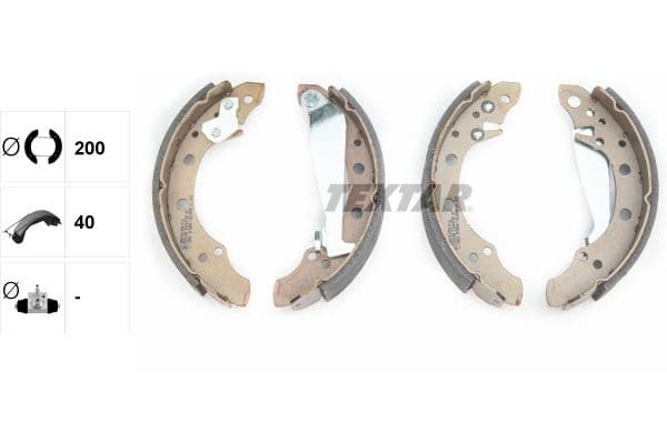 Set saboti frana TEXTAR 91044700