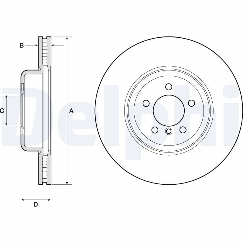 Disc frana DELPHI BG9158C