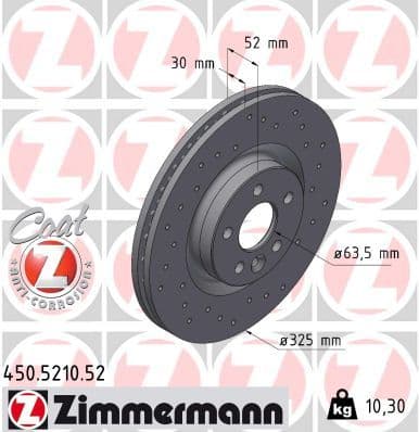 Disc frana ZIMMERMANN SPORT Z 450.5210.52