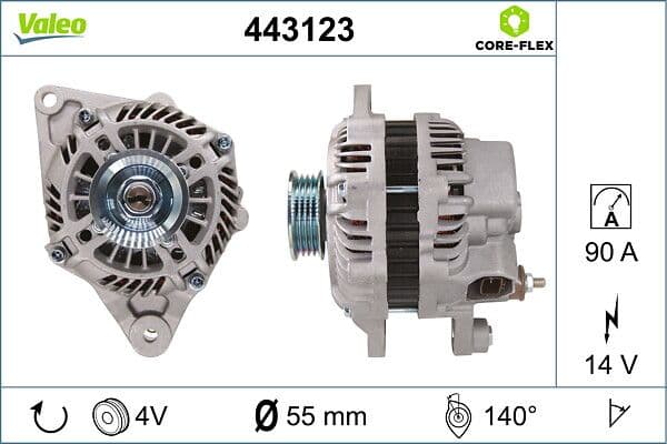 Generator / Alternator VALEO 443123
