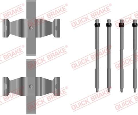 Set accesorii, placute frana QUICK BRAKE 109-0107