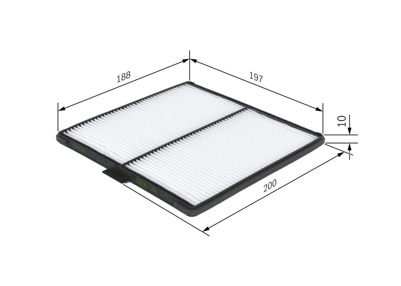 Filtru, aer habitaclu BOSCH 1 987 432 171