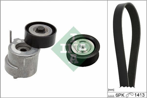 Set curea transmisie cu caneluri Schaeffler INA 529 0305 10
