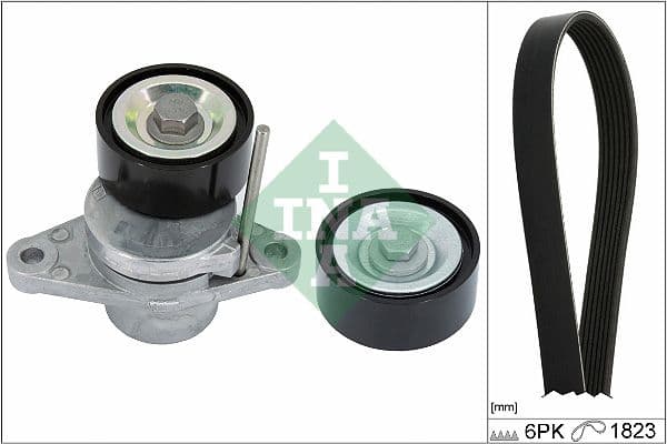 Set curea transmisie cu caneluri Schaeffler INA 529 0366 10