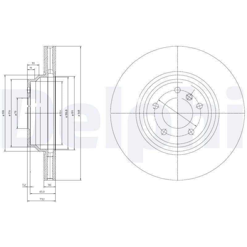Disc frana DELPHI BG9019