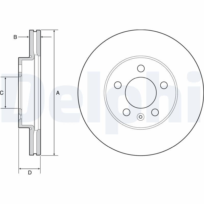 Disc frana DELPHI BG4963C
