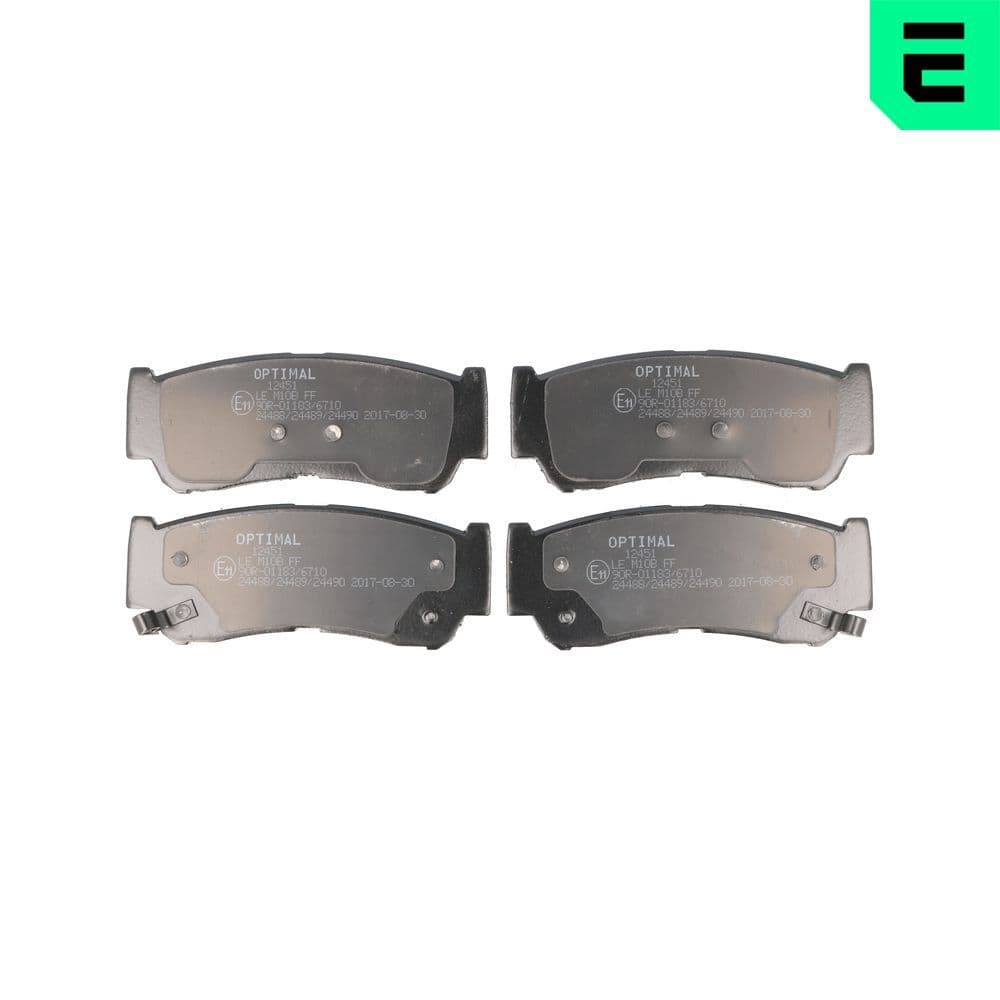 set placute frana,frana disc OPTIMAL BP-12451