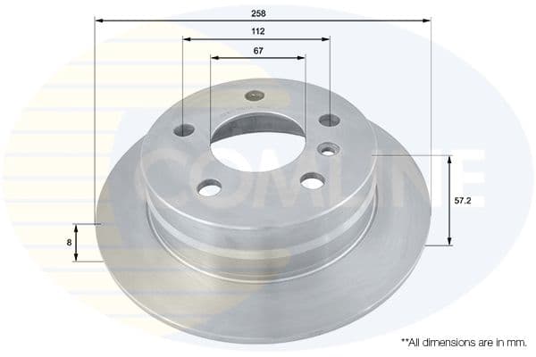 Disc frana COMLINE ADC1643