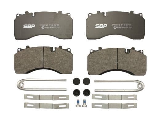 set placute frana,frana disc SBP 07-P29142