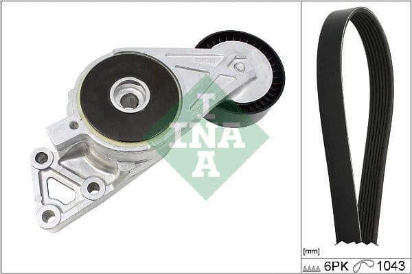 Set curea transmisie cu caneluri Schaeffler INA 529 0429 10