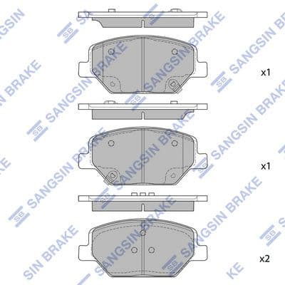 set placute frana,frana disc HI-Q SP4284