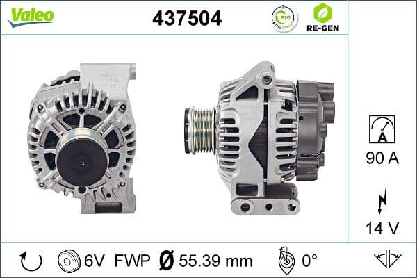 Generator / Alternator VALEO 437504