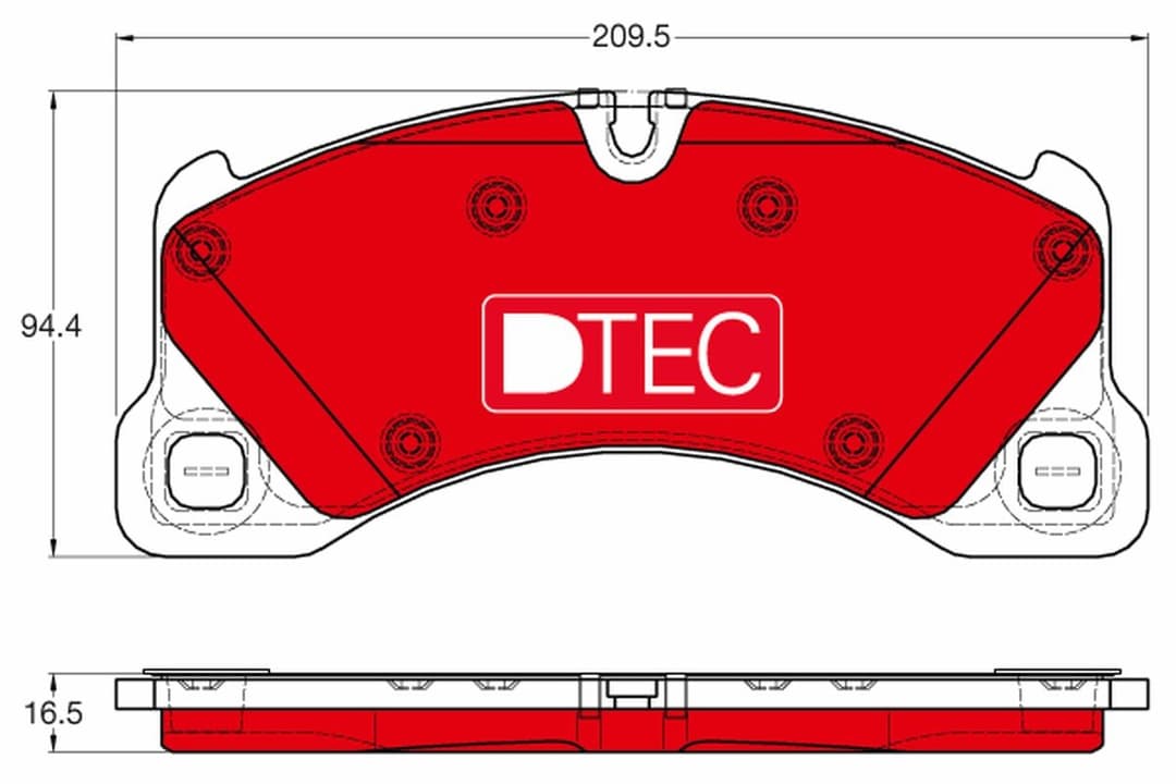 set placute frana,frana disc TRW DTEC COTEC GDB1969DTE