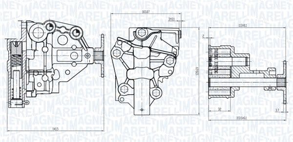 Pompa ulei MAGNETI MARELLI 351516000020