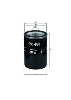 Filtru ulei MAHLE OC 460