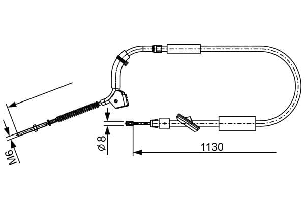 Cablu, frana de parcare BOSCH 1 987 482 490