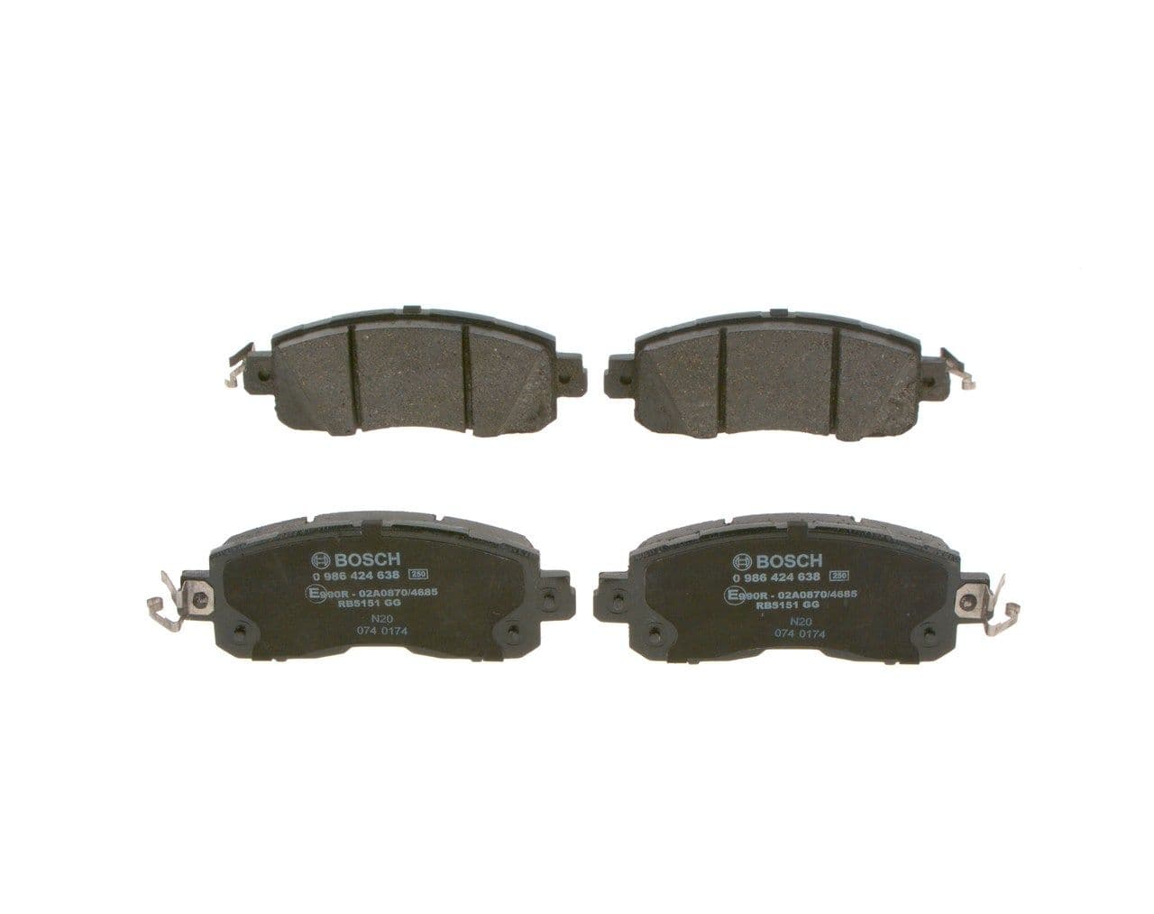 set placute frana,frana disc BOSCH 0 986 424 638