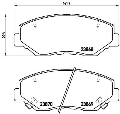 set placute frana,frana disc BREMBO PRIME LINE P 28 035