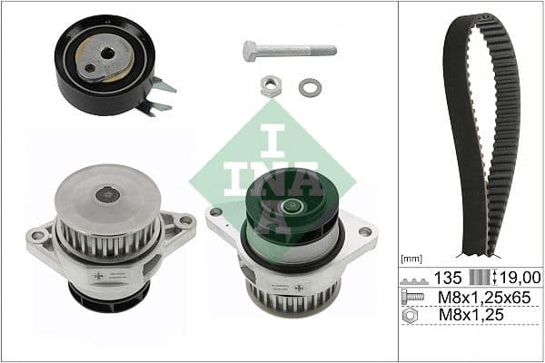 Set pompa apa + curea dintata Schaeffler INA 530 0166 30