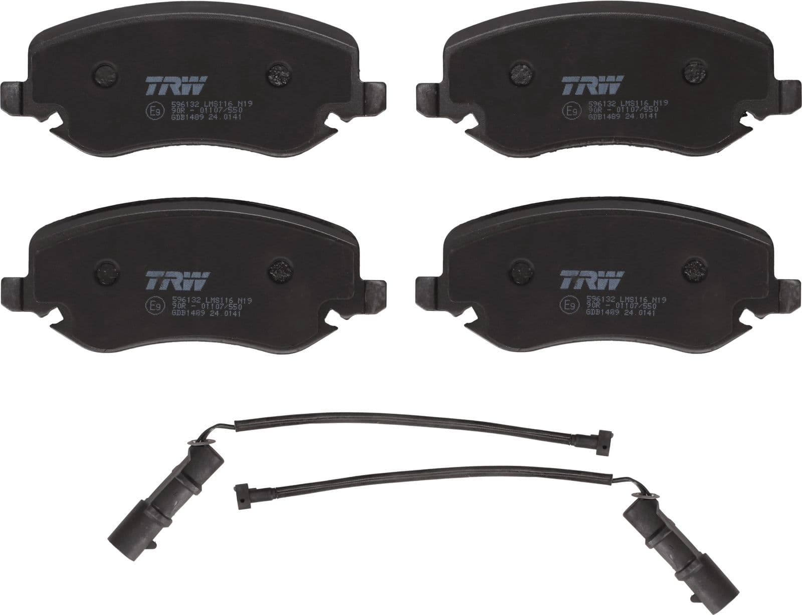 set placute frana,frana disc TRW GDB1489