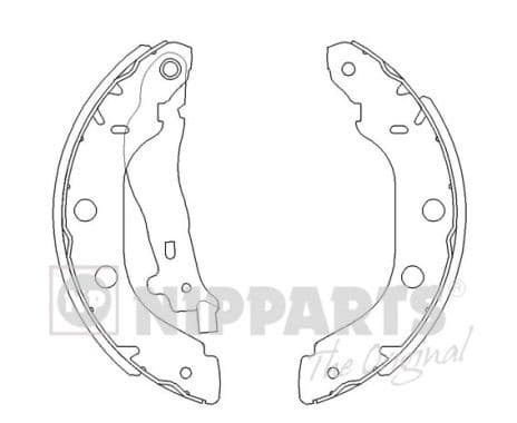 Set saboti frana NIPPARTS J3501051