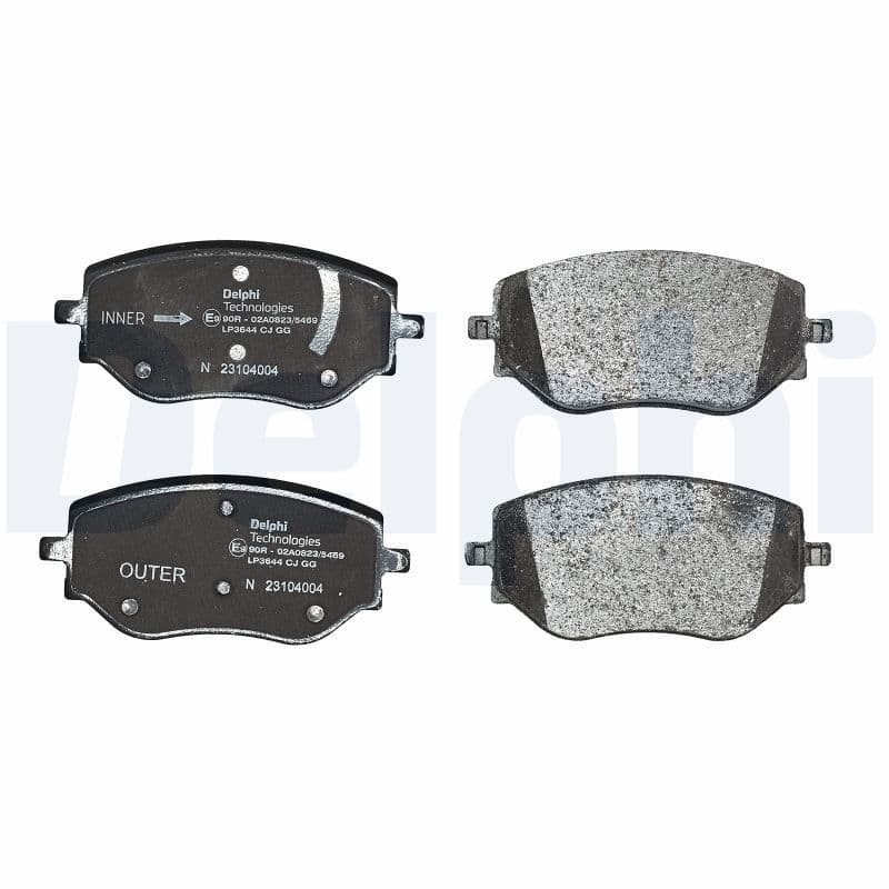 set placute frana,frana disc DELPHI LP3644