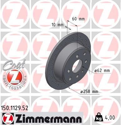 Disc frana ZIMMERMANN SPORT Z 150.1129.52