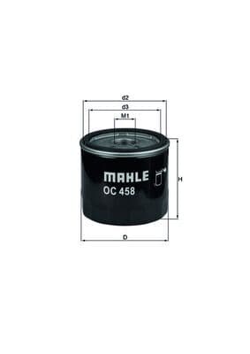 Filtru ulei MAHLE OC 458
