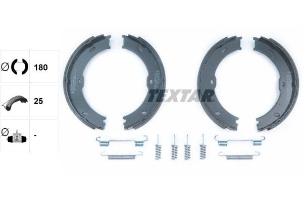 Set saboti frana, frana de mana TEXTAR 91066800