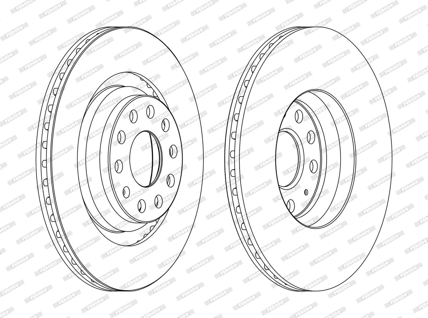 Disc frana FERODO PREMIER Coat+ disc DDF1503C