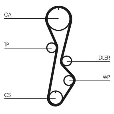 Curea de distributie CONTINENTAL CTAM CT774
