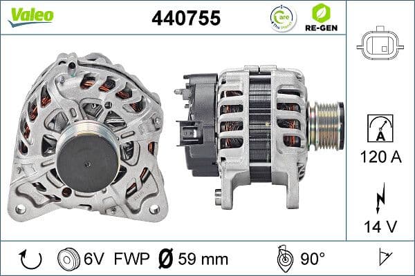 Generator / Alternator VALEO 440755
