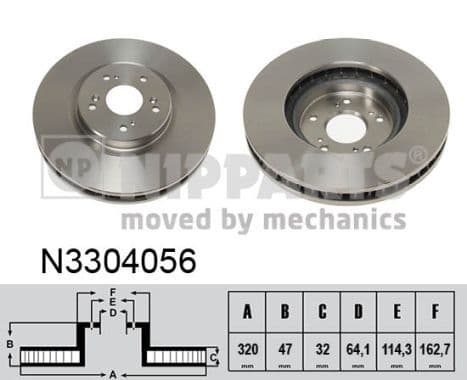 Disc frana NIPPARTS N3304056