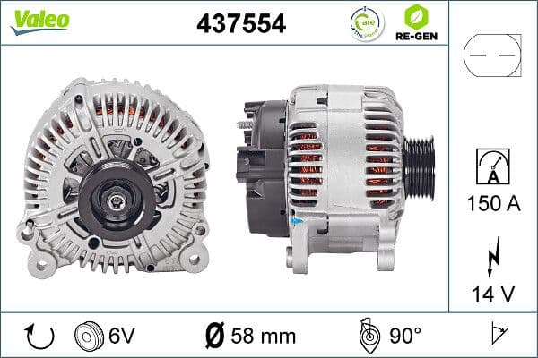 Generator / Alternator VALEO 437554